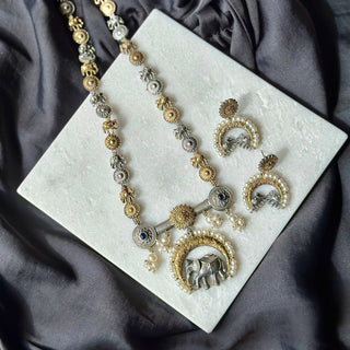 Dual-Tone Elephant Necklace - Cherriscope