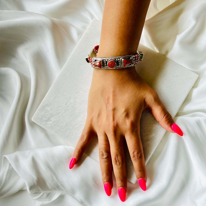 Handcrafted Turquoise Nepal Bracelet