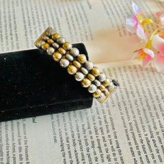 Cherriscope Traditional Golden Silver Dual-Tone Bangle
