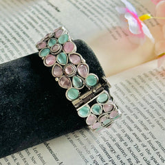 Fusion Jewelry Silver Replica Premium Stone Bangle