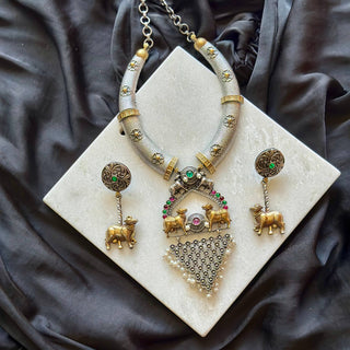 Nandi Dual-Tone Necklace Set - Cherriscope