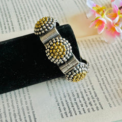 Rose Silver-Plated Studded Bracelet