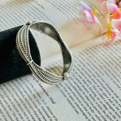 Silver Hand Bracelet Antique Kada Bangle 