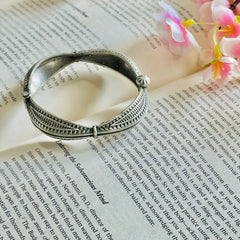 Silver Hand Bracelet Antique Kada Bangle 