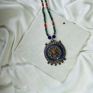 Tibetan Multi-color Metal Pendant - Cherriscope