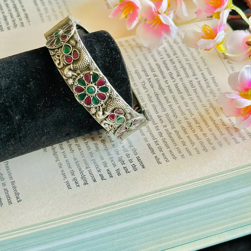 Traditional Oxidized Silver Bangles