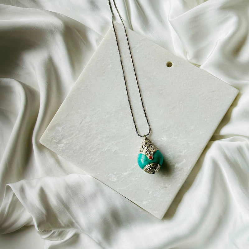 Turquoise Blue Stone Pendant